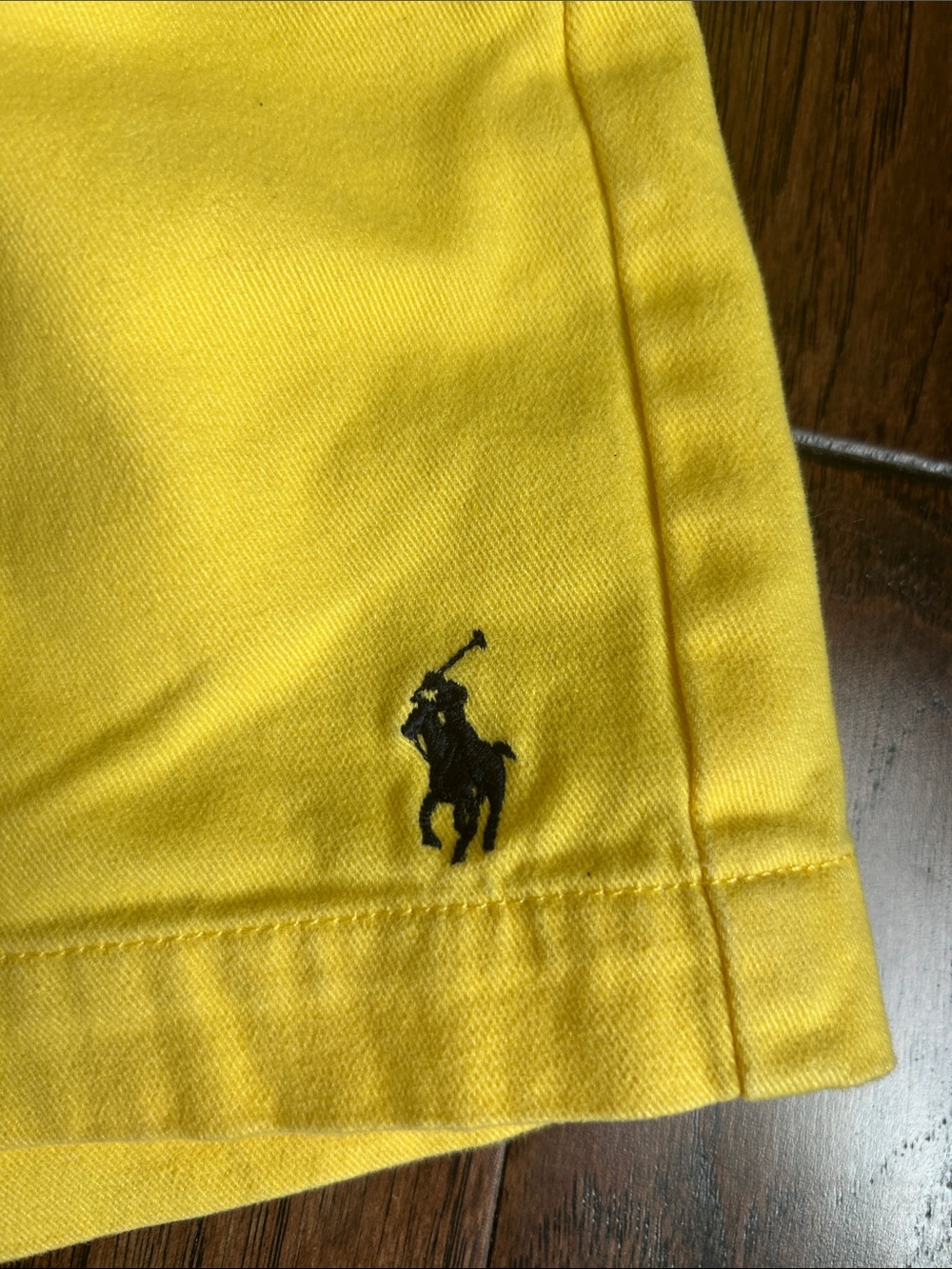 Ralph Lauren Sport size 8 Women’s Yellow Chino Shorts - Picture 3 of 4